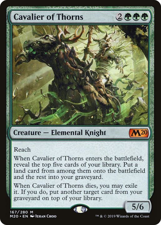 Cavalier of Thorns in the group Magic the Gathering / Types / Colors / Green at Proxyprinters.com (83581)