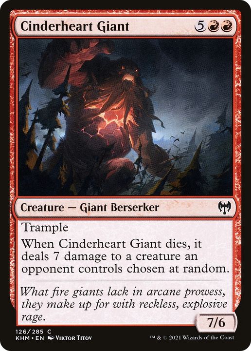 Cinderheart Giant in the group Magic the Gathering / Sets / Kaldheim at Proxyprinters.com (83614)