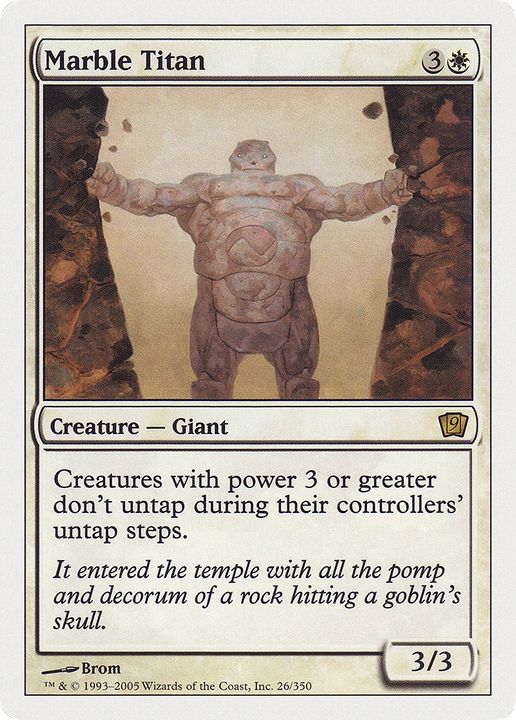 Marble Titan in the group Magic the Gathering / Types / Colors / White at Proxyprinters.com (83617)