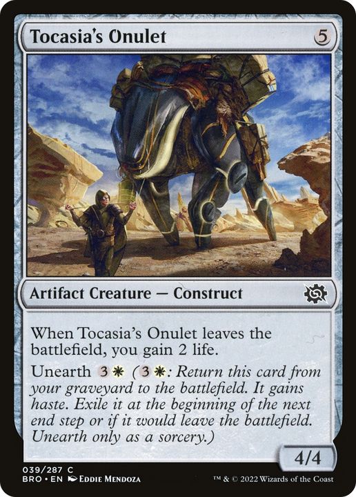 Tocasia's Onulet in the group Magic the Gathering / Sets / The Brothers' War at Proxyprinters.com (83672)