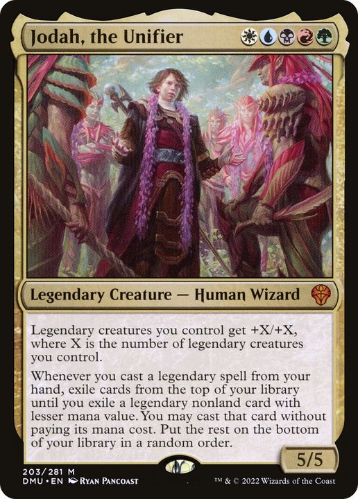 Jodah, the Unifier in the group Magic the Gathering / Types / Colors / Multicolors / B, G, R, U, W at Proxyprinters.com (83676)