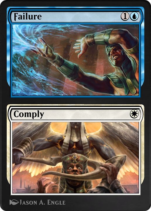 Failure // Comply in the group Magic the Gathering / Types / Colors / Multicolors / U, W at Proxyprinters.com (83715)