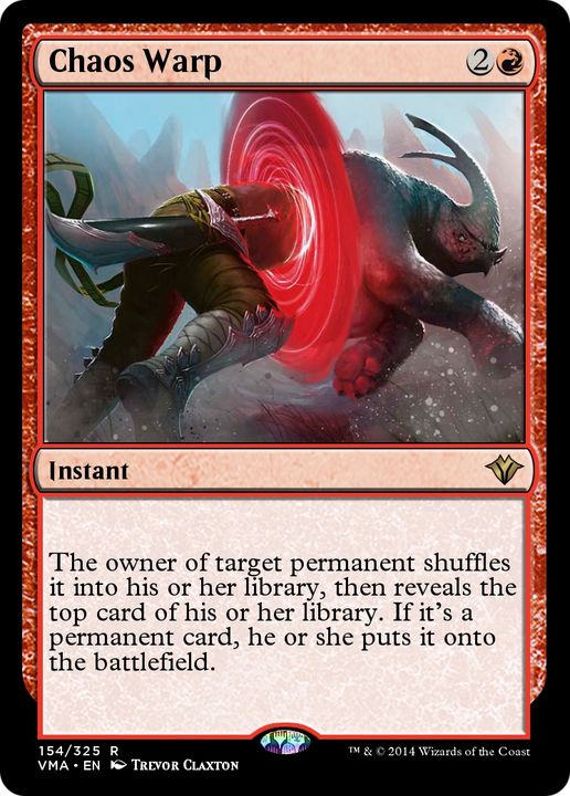 Chaos Warp in the group Magic the Gathering / Types / Colors / Red at Proxyprinters.com (83729)