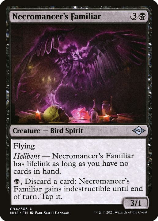 Necromancer's Familiar in the group Magic the Gathering / Types / Colors / Black at Proxyprinters.com (83740)