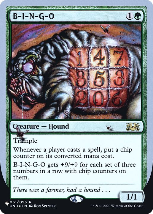 B-I-N-G-O in the group Magic the Gathering / Types / Colors / Green at Proxyprinters.com (83749)