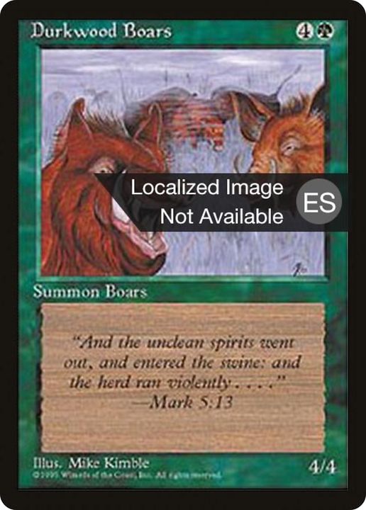 Durkwood Boars in the group Magic the Gathering / Types / Colors / Green at Proxyprinters.com (83779)