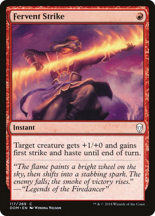 Fervent Strike in the group Magic the Gathering / Types / Colors / Red at Proxyprinters.com (83780)