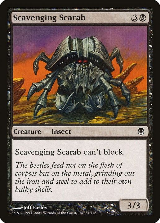 Scavenging Scarab in the group Magic the Gathering / Types / Colors / Black at Proxyprinters.com (838)