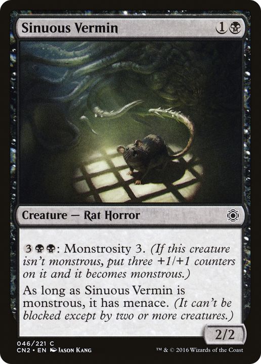 Sinuous Vermin in the group Magic the Gathering / Types / Colors / Black at Proxyprinters.com (83808)