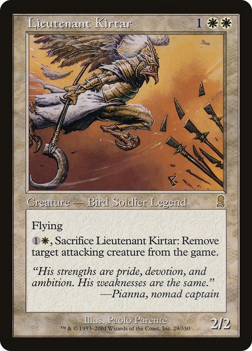 Lieutenant Kirtar in the group Magic the Gathering / Sets / Odyssey Promos at Proxyprinters.com (83817)