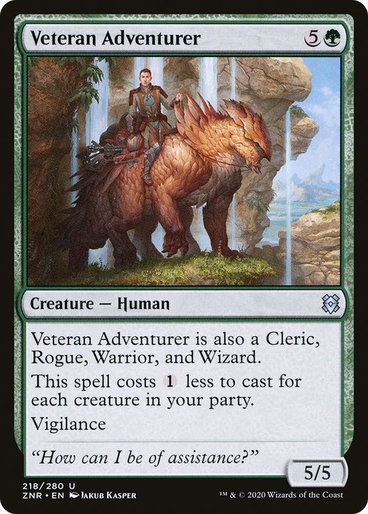 Veteran Adventurer in the group Magic the Gathering / Types / Colors / Green at Proxyprinters.com (83839)