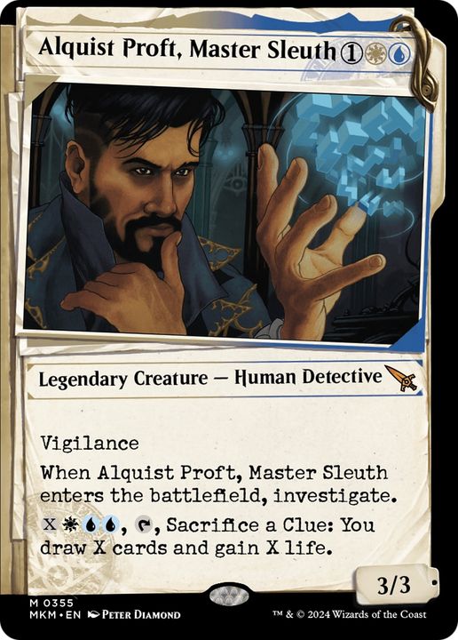 Alquist Proft, Master Sleuth in the group Magic the Gathering / Types / Colors / Multicolors / U, W at Proxyprinters.com (83845)