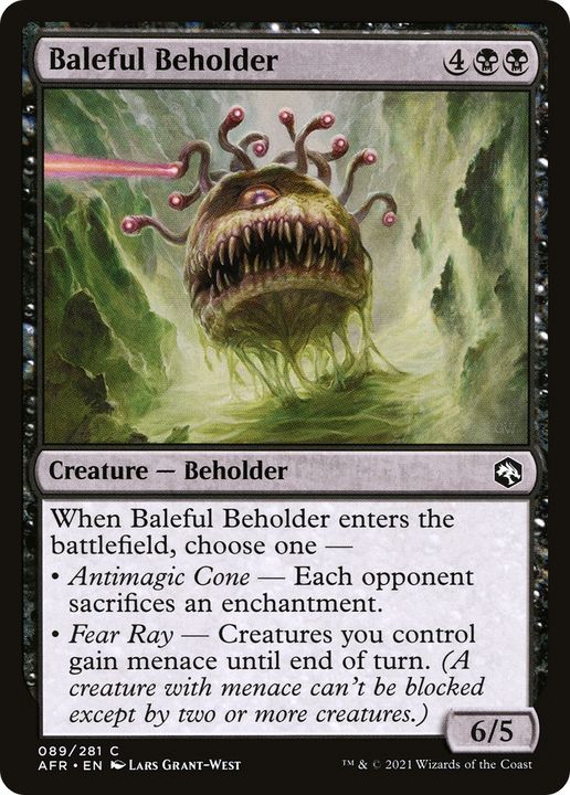 Baleful Beholder in the group Magic the Gathering / Types / Colors / Black at Proxyprinters.com (83848)