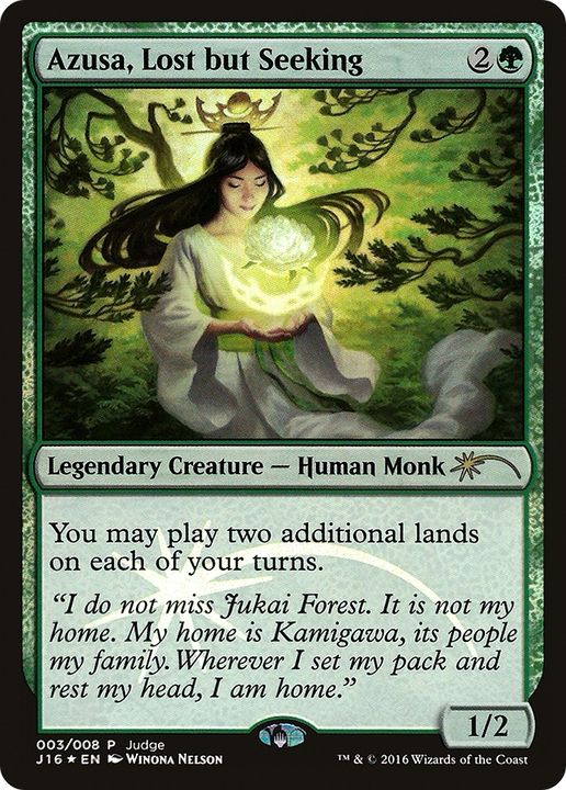 Azusa, Lost but Seeking in the group Magic the Gathering / Sets / Judge Gift Cards 2016 at Proxyprinters.com (83859)