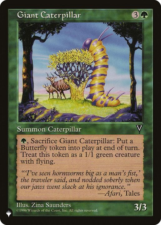 Giant Caterpillar in the group Magic the Gathering / Types / Colors / Green at Proxyprinters.com (83862)