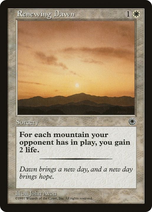 Renewing Dawn in the group Magic the Gathering / Types / Colors / White at Proxyprinters.com (83923)