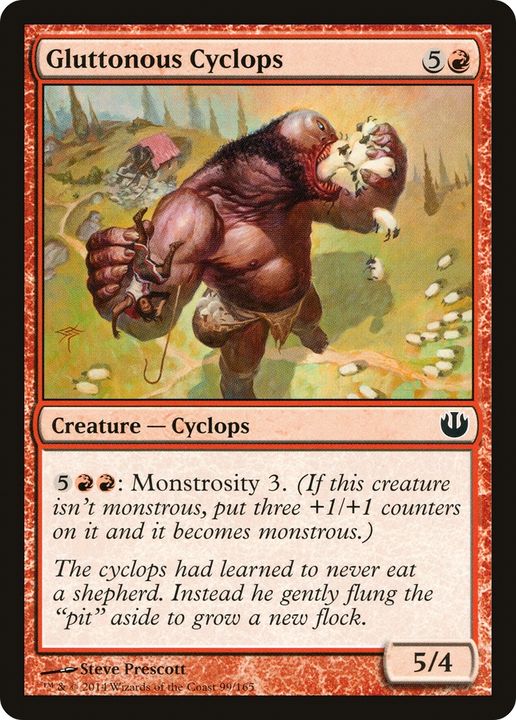 Gluttonous Cyclops in the group Magic the Gathering / Types / Colors / Red at Proxyprinters.com (83959)