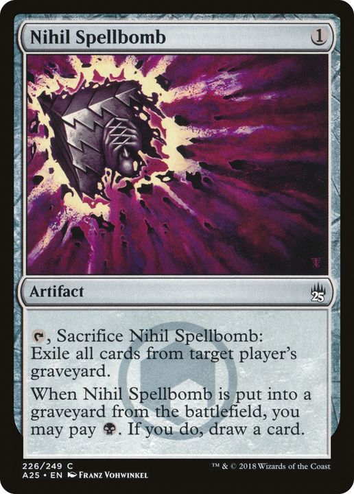 Nihil Spellbomb in the group Magic the Gathering / Sets / Masters Edition III at Proxyprinters.com (83966)