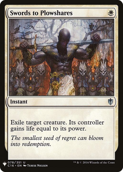 Swords to Plowshares in the group Magic the Gathering / Types / Colors / White at Proxyprinters.com (83972)