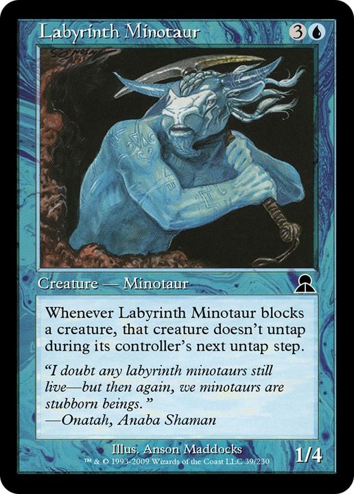 Labyrinth Minotaur in the group Magic the Gathering / Types / Colors / Blue at Proxyprinters.com (84001)