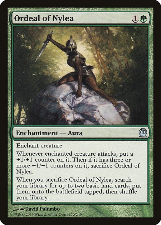 Ordeal of Nylea in the group Magic the Gathering / Types / Colors / Green at Proxyprinters.com (84048)