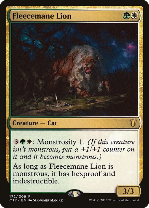 Fleecemane Lion in the group Magic the Gathering / Sets / Commander 2017 at Proxyprinters.com (84056)