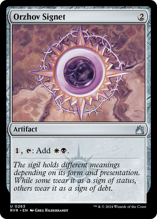 Orzhov Signet in the group Magic the Gathering / Types / Artifacts / Artifact at Proxyprinters.com (84090)