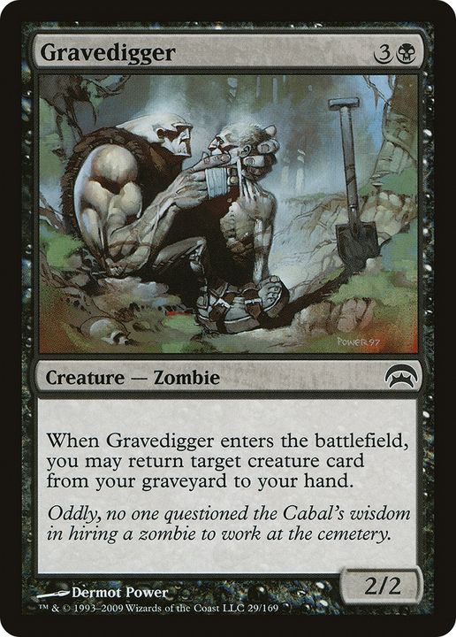 Gravedigger in the group Magic the Gathering / Types / Colors / Black at Proxyprinters.com (84097)