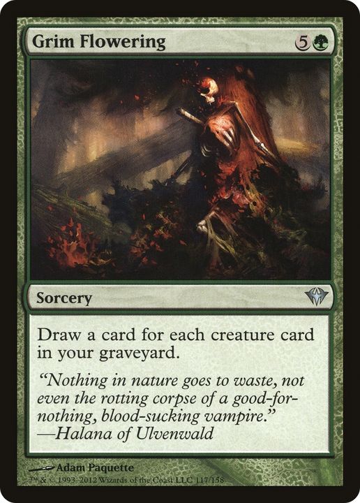 Grim Flowering in the group Magic the Gathering / Types / Colors / Green at Proxyprinters.com (84121)