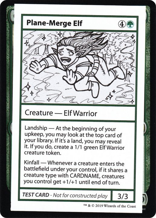 Plane-Merge Elf in the group Magic the Gathering / Types / Creatures / Warrior at Proxyprinters.com (84142)