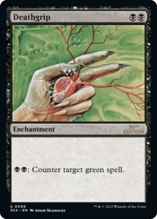 Deathgrip in the group Magic the Gathering / Types / Enchantment / Enchantment at Proxyprinters.com (84169)