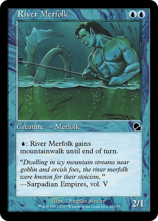 River Merfolk in the group Magic the Gathering / Types / Colors / Blue at Proxyprinters.com (84176)