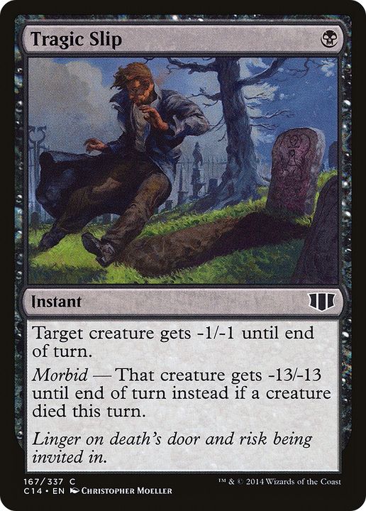 Tragic Slip in the group Magic the Gathering / Types / Colors / Black at Proxyprinters.com (84185)