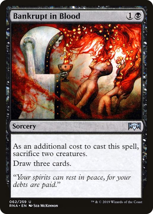 Bankrupt in Blood in the group Magic the Gathering / Types / Colors / Black at Proxyprinters.com (84216)