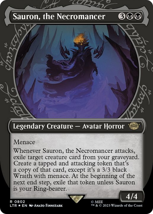 Sauron, the Necromancer in the group Magic the Gathering / Types / Colors / Black at Proxyprinters.com (84269)