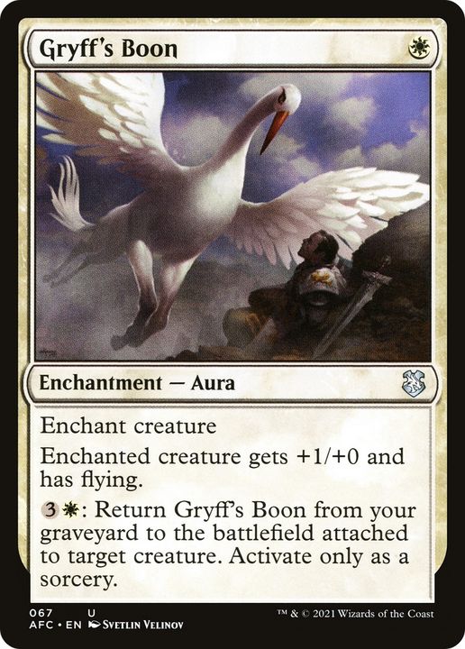 Gryff's Boon in the group Magic the Gathering / Types / Colors / White at Proxyprinters.com (84290)