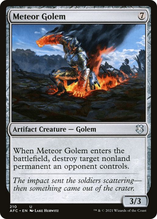 Meteor Golem in the group Magic the Gathering / Sets / Forgotten Realms Commander at Proxyprinters.com (84330)