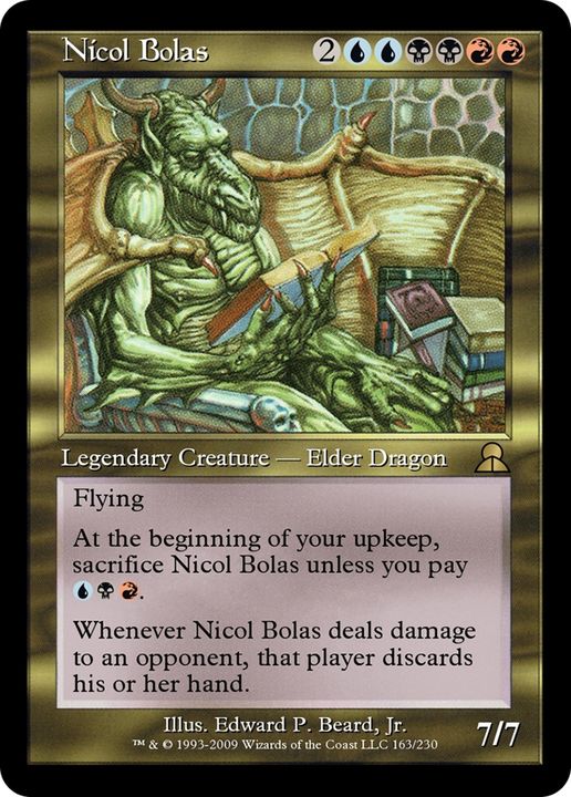 Nicol Bolas in the group Magic the Gathering / Types / Colors / Multicolors / B, R, U at Proxyprinters.com (84335)