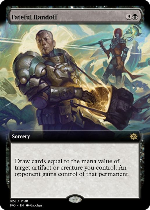 Fateful Handoff in the group Magic the Gathering / Types / Colors / Black at Proxyprinters.com (84347)