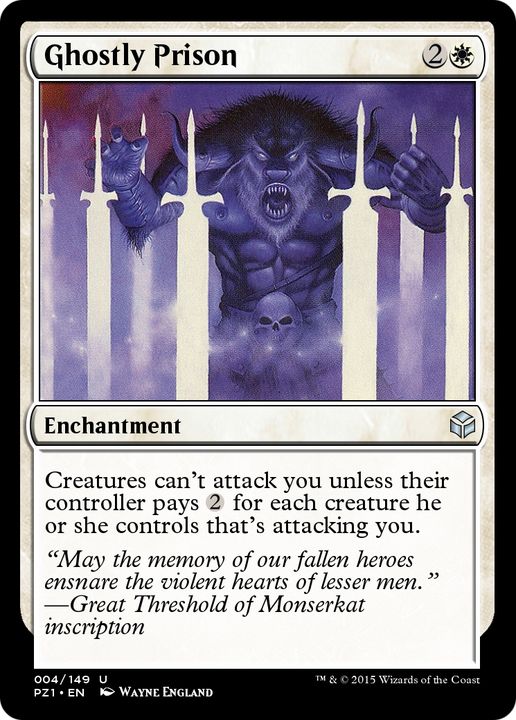 Ghostly Prison in the group Magic the Gathering / Types / Enchantment / Enchantment at Proxyprinters.com (84349)