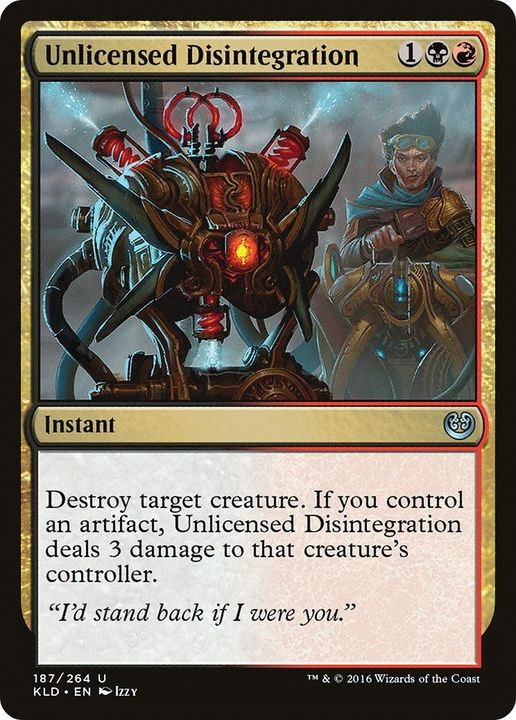 Unlicensed Disintegration in the group Magic the Gathering / Sets / Kaladesh at Proxyprinters.com (8435)