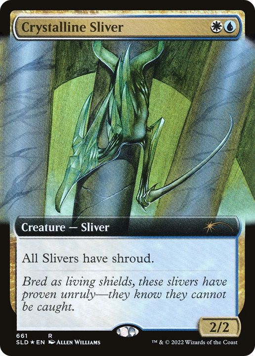 Crystalline Sliver in the group Magic the Gathering / Types / Colors / Multicolors / U, W at Proxyprinters.com (84378)