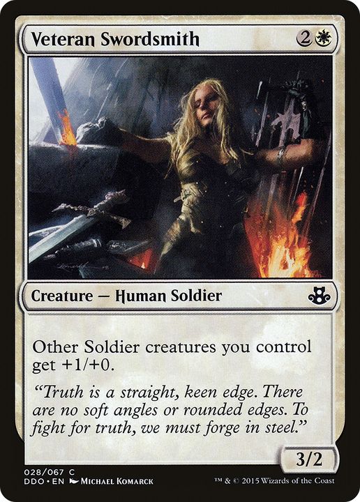 Veteran Swordsmith in the group Magic the Gathering / Types / Colors / White at Proxyprinters.com (84393)