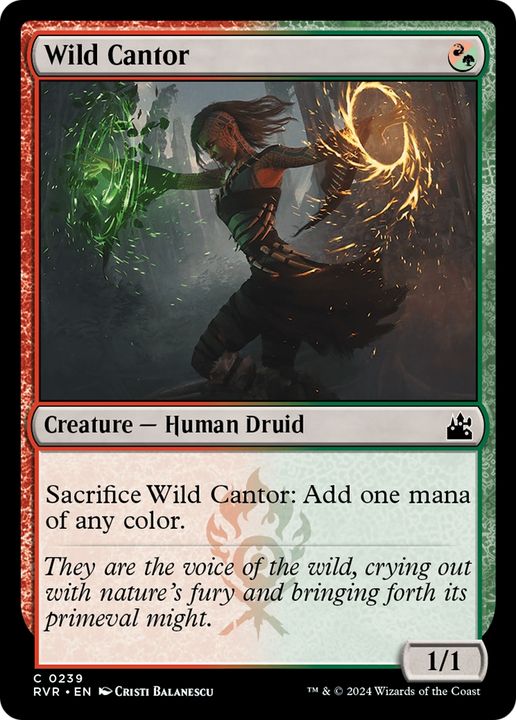 Wild Cantor in the group Magic the Gathering / Types / Colors / Multicolors / G, R at Proxyprinters.com (84407)