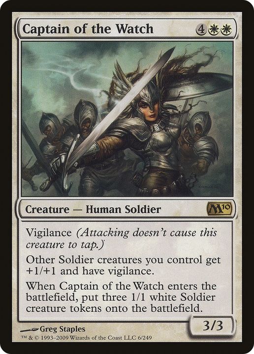 Captain of the Watch in the group Magic the Gathering / Types / Colors / White at Proxyprinters.com (84428)