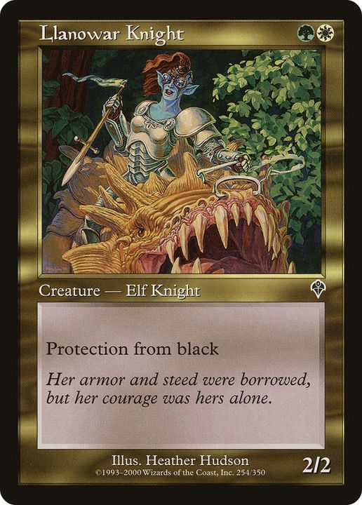 Llanowar Knight in the group Magic the Gathering / Types / Colors / Multicolors / G, W at Proxyprinters.com (84436)