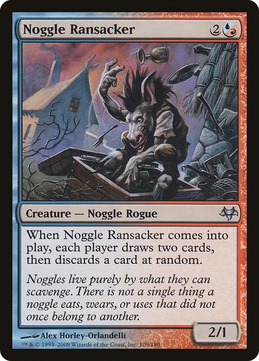 Noggle Ransacker in the group Magic the Gathering / Types / Colors / Multicolors / R, U at Proxyprinters.com (84468)