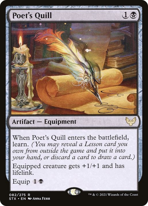 Poet's Quill in the group Magic the Gathering / Types / Artifacts / Artifact at Proxyprinters.com (84514)