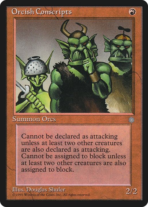 Orcish Conscripts in the group Magic the Gathering / Types / Colors / Red at Proxyprinters.com (84543)