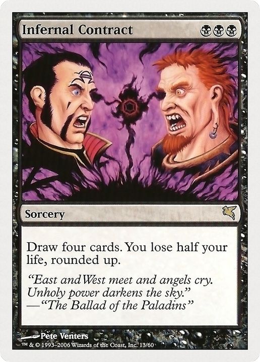 Infernal Contract in the group Magic the Gathering / Types / Colors / Black at Proxyprinters.com (84546)